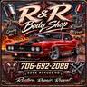 R&R Body Shop logo: Quality work. Built with pride. Restore. Repair. Repeat.